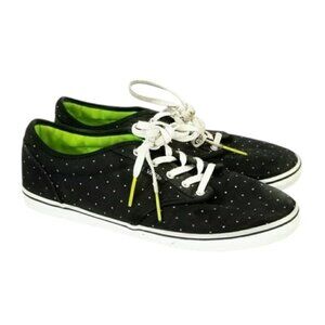 Vans Atwood Canvas Sneakers – Metallic Dot – Black & White – Women’s Size 7.5